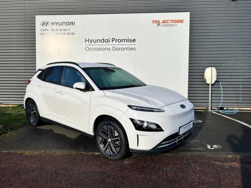 14112 : Hyundai Caen - Trajectoire Automobiles - HYUNDAI Kona - Kona - Serenity White Métal - Traction - Electrique