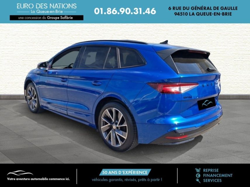 75010 : Hyundai Paris Nord - Goncourt Automobiles - SKODA ENYAQ Sportline - ENYAQ - BLEU - Automate à fonct. Continu - Courant électrique