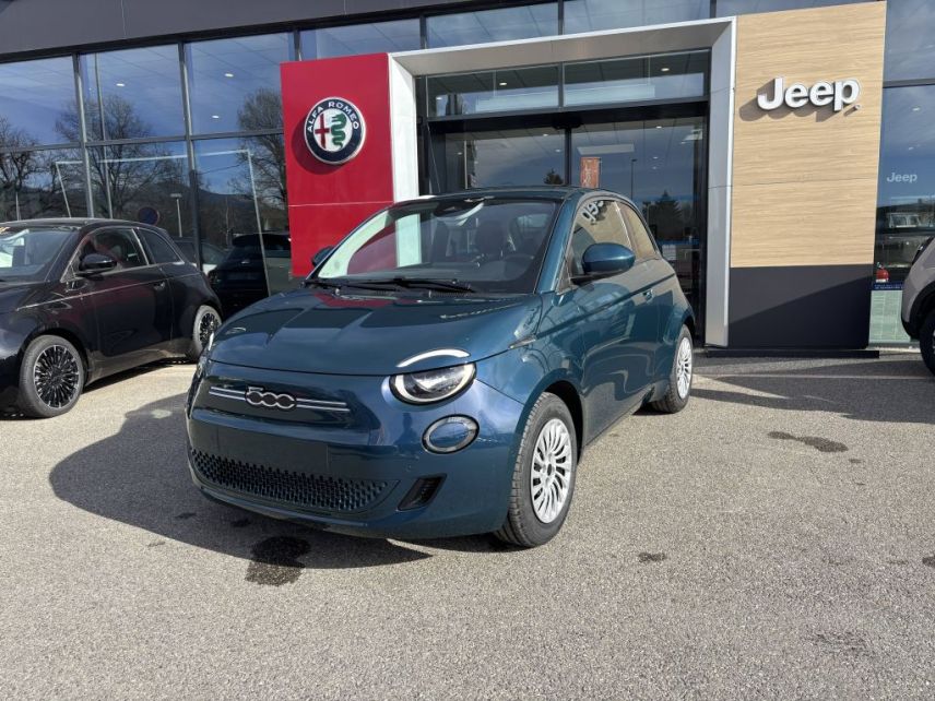 75010 : Hyundai Paris Nord - Goncourt Automobiles - FIAT 500e BERLINE Ocean Green - 500 III - Bleu - Automate à fonct. Continu - Courant électrique