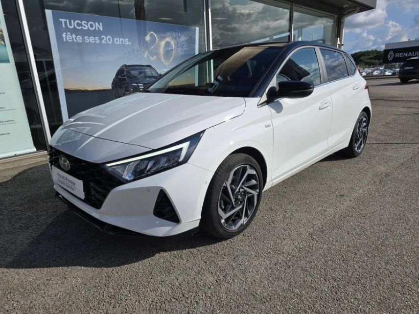 87280 : Hyundai Limoges - Motors Cars - HYUNDAI i20 - i20 - Atlas White Métal/Toit/rétros Black - Traction - Essence/Micro-Hybride
