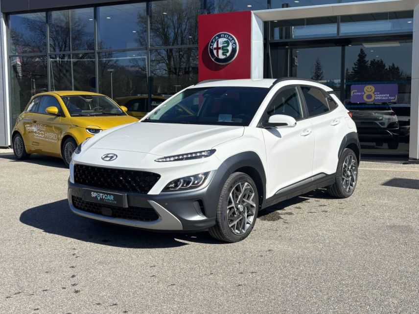 75010 : Hyundai Paris Nord - Goncourt Automobiles - HYUNDAI KONA HYBRID Intuitive - KONA - Blanc - Automate sequentiel - Essence / Courant électrique