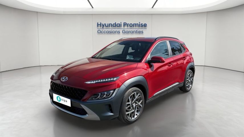 75010 : Hyundai Paris Nord - Goncourt Automobiles - HYUNDAI KONA HYBRID Executive - KONA - Rouge - Automate sequentiel - Essence / Courant électrique
