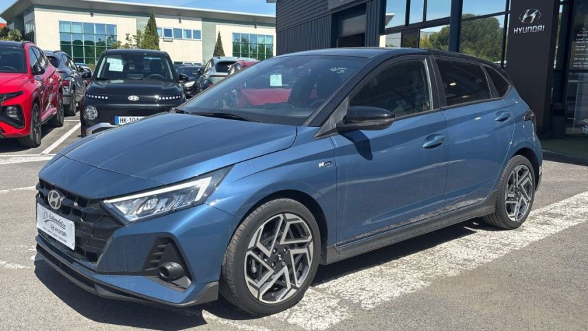 75010 : Hyundai Paris Nord - Goncourt Automobiles - HYUNDAI i20 N Line Creative - i20 III - Bleu - Automate sequentiel - Essence sans plomb