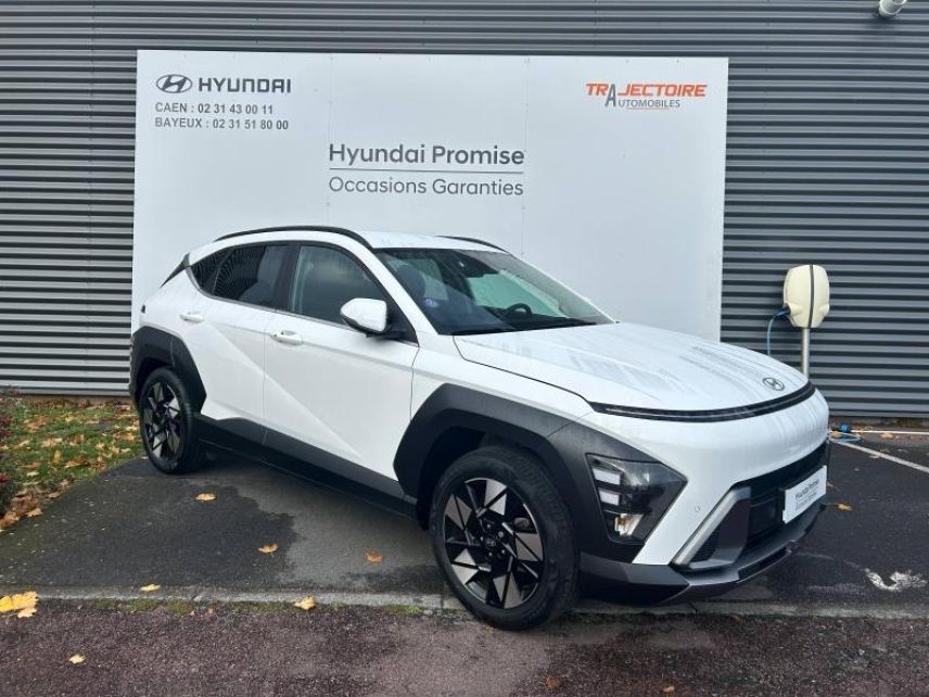 14112 : Hyundai Caen - Trajectoire Automobiles - HYUNDAI Kona - Kona - Atlas White - Traction - Hybride : Essence/Electrique