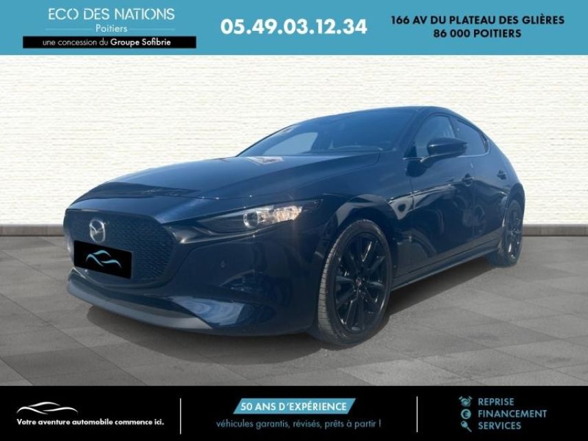 86000 : Hyundai Poitiers - Eco des Nations - MAZDA Mazda 3 - Mazda 3 - Bleu - Traction - Essence/Micro-Hybride