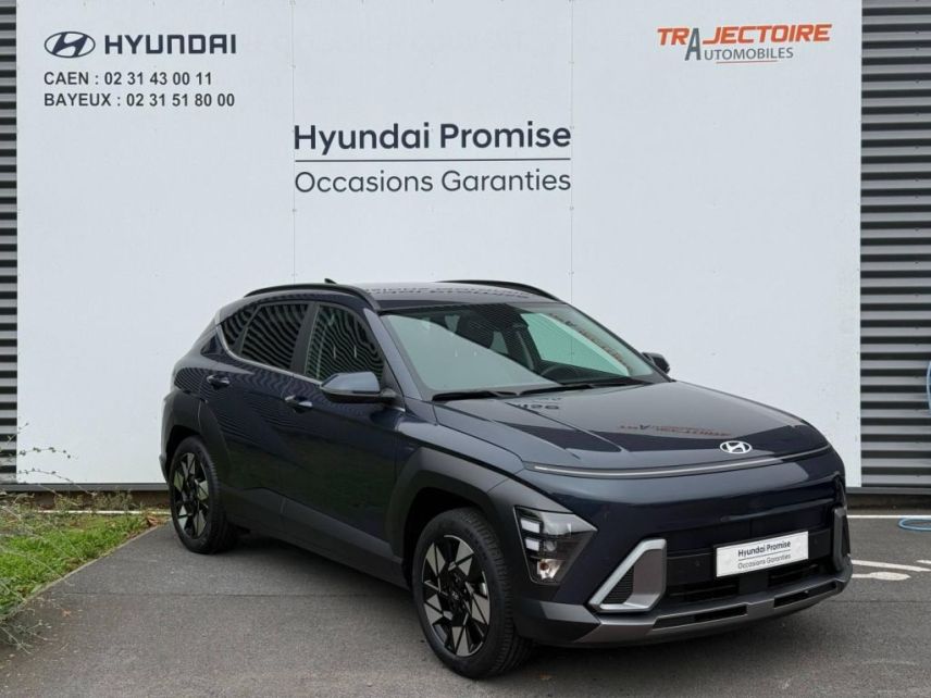 14112 : Hyundai Caen - Trajectoire Automobiles - HYUNDAI Kona - Kona - Denim Blue perlé métallisé - Traction - Hybride : Essence/Electrique