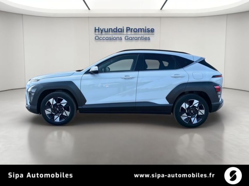 75010 : Hyundai Paris Nord - Goncourt Automobiles - HYUNDAI KONA Executive - KONA II - Blanc - Automate sequentiel - Essence / Courant électrique