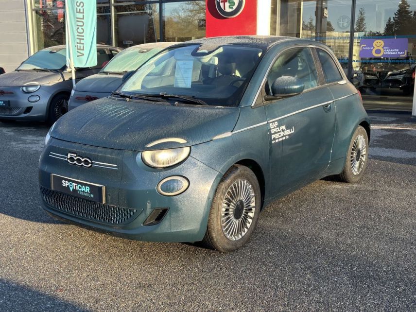 75010 : Hyundai Paris Nord - Goncourt Automobiles - FIAT 500e 3+1 Nouvelle 500 - 500 III ELECTRIQUE - Blanc - Automate à fonct. Continu - Courant électrique