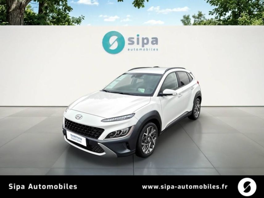 75010 : Hyundai Paris Nord - Goncourt Automobiles - HYUNDAI KONA HYBRID Executive - KONA - BLANC - Automate sequentiel - Essence / Courant électrique