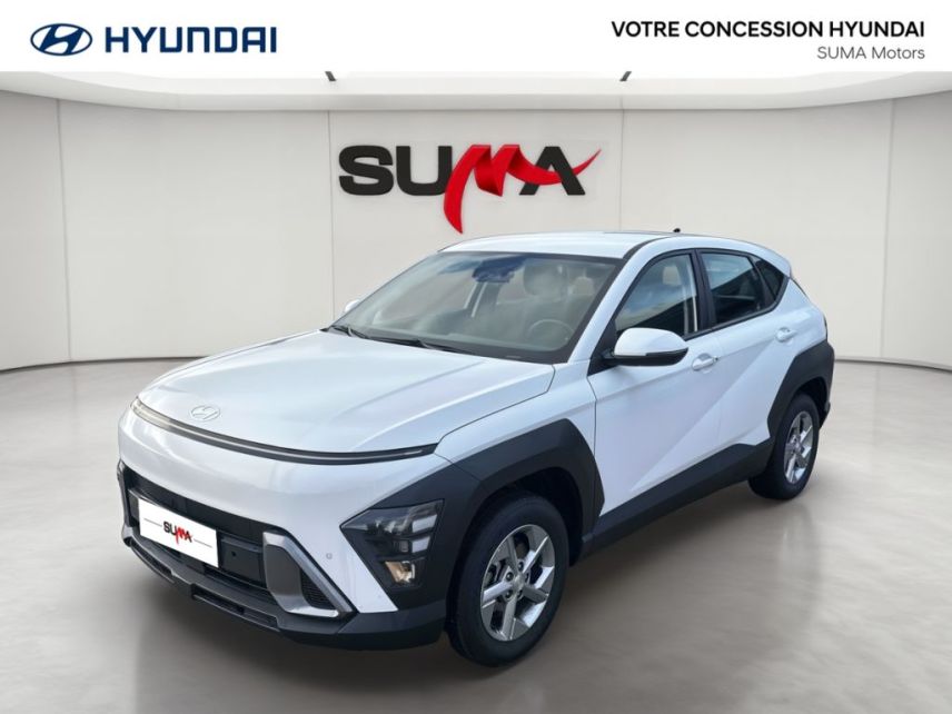 75010 : Hyundai Paris Nord - Goncourt Automobiles - HYUNDAI KONA Intuitive - KONA II - Blanc - Automate sequentiel - Essence / Courant électrique