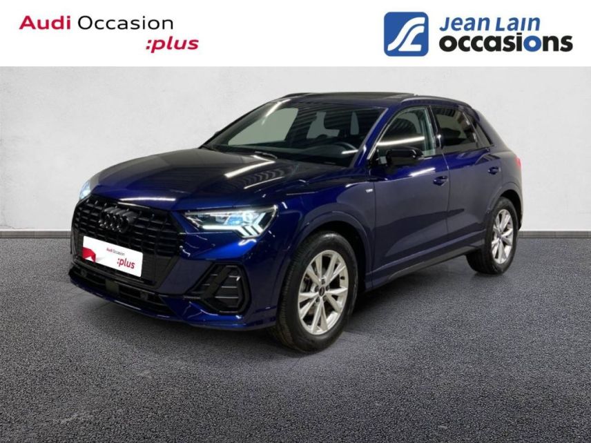 75010 : Hyundai Paris Nord - Goncourt Automobiles - AUDI Q3 S line plus - Q3 II - BLEU NAVARRE METALLISE - Automate sequentiel - Essence sans plomb