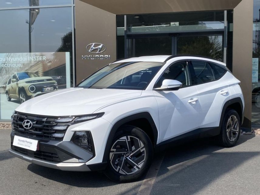 92250 : Hyundai Motor Company - HYUNDAI Tucson - Tucson - Serenity White Métal - Traction - Hybride : Essence/Electrique