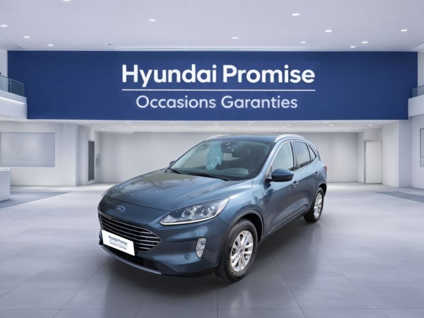 75010 : Hyundai Paris Nord - Goncourt Automobiles - FORD KUGA Titanium - KUGA III - Bleu - Automate à fonct. Continu - Essence / Courant électrique