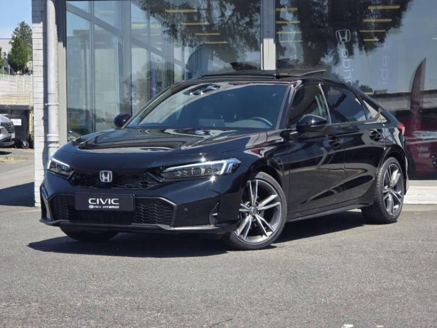 57200 : Hyundai Sarreguemines - Theobald Automobiles - HONDA Civic - Civic - Noir Cristal Nacré - Traction - Hybride : Essence/Electrique