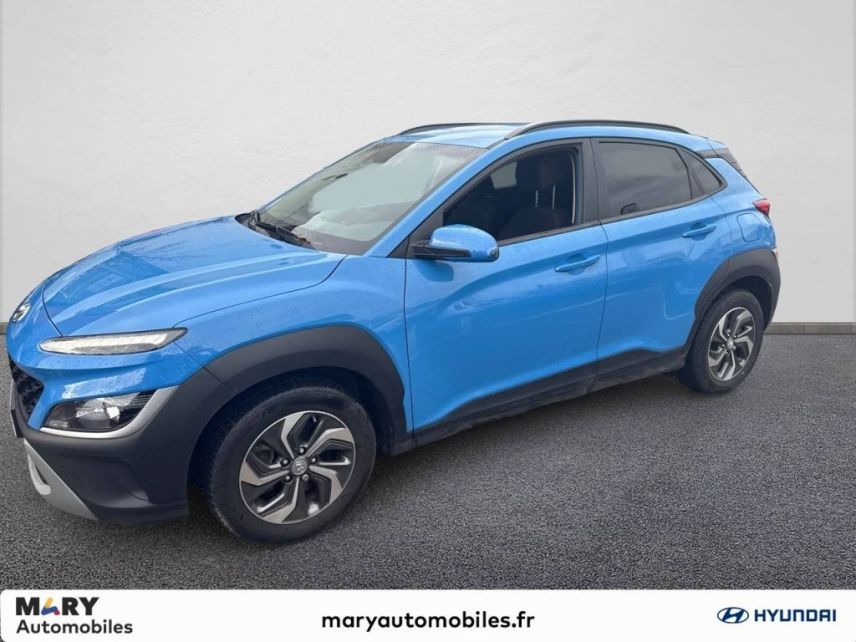 76000 : Hyundai Rouen - JFC by Mary Automobiles - HYUNDAI KONA HYBRID Intuitive - KONA HYBRID (10/2020-04/2023) - SURFY BLUE - Automate sequentiel - Essence / Courant électrique
