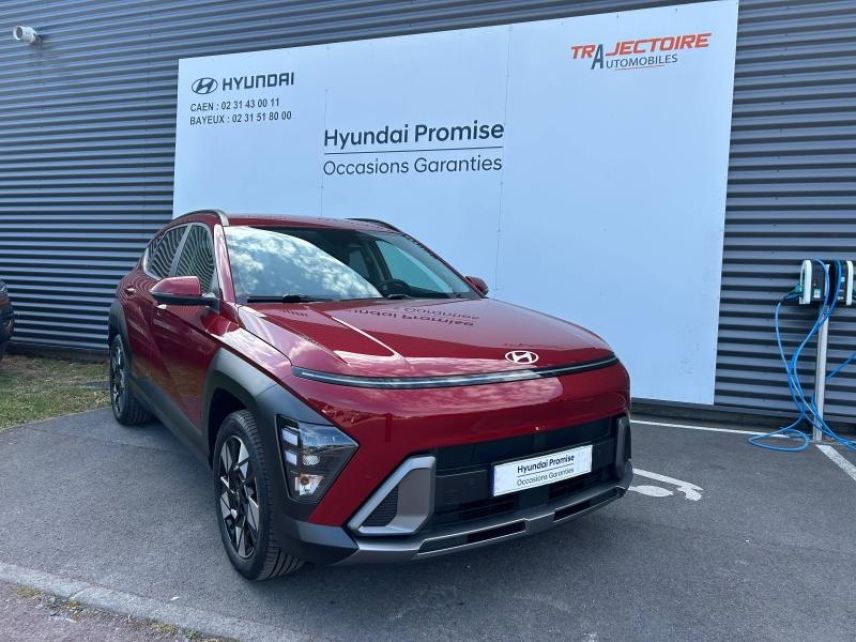 14112 : Hyundai Caen - Trajectoire Automobiles - HYUNDAI Kona - Kona - Ultimate Red métallisé - Traction - Hybride : Essence/Electrique