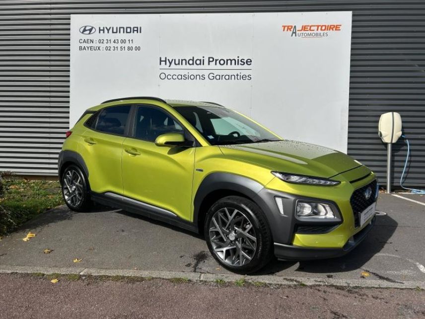 14112 : Hyundai Caen - Trajectoire Automobiles - HYUNDAI Kona - Kona - Acid Yellow - Traction - Hybride : Essence/Electrique