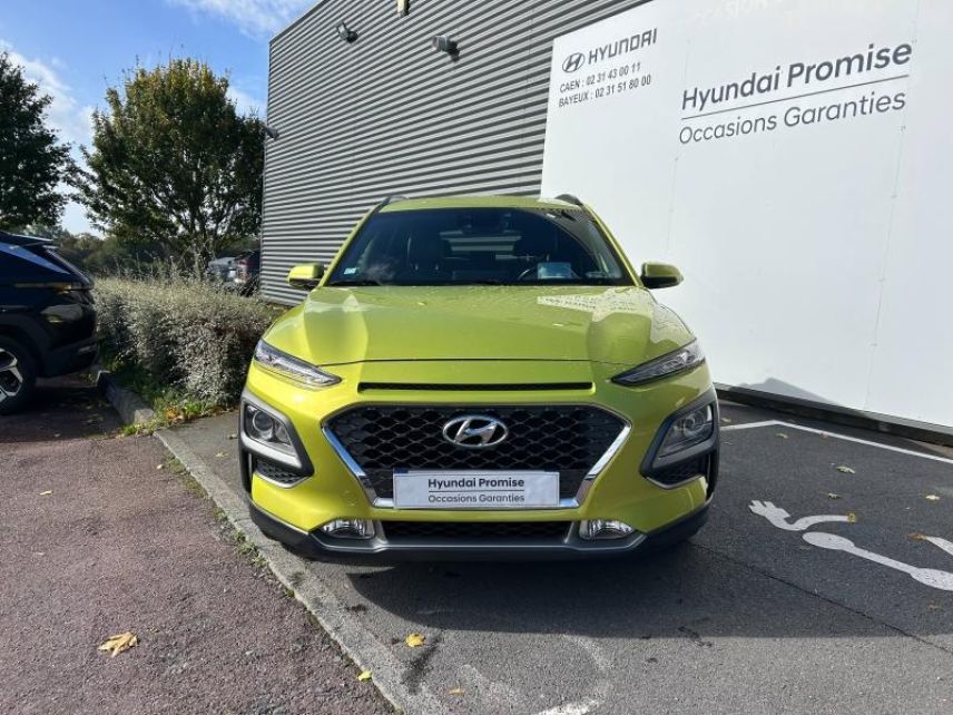 14112 : Hyundai Caen - Trajectoire Automobiles - HYUNDAI Kona - Kona - Acid Yellow - Traction - Hybride : Essence/Electrique