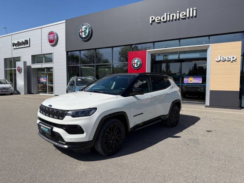 75010 : Hyundai Paris Nord - Goncourt Automobiles - JEEP COMPASS S - COMPASS II - Blanc - Boîte automatique - Essence / Courant électrique