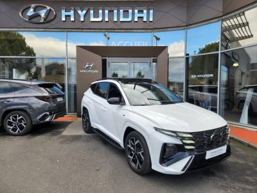 19100 : Hyundai Brive-la-Gaillarde - Garage Pouget - HYUNDAI Tucson - Tucson - Serenity White Métal - Traction - Hybride : Essence/Electrique