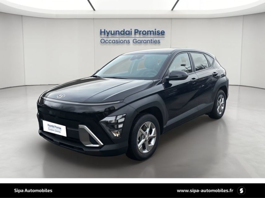75010 : Hyundai Paris Nord - Goncourt Automobiles - HYUNDAI KONA Intuitive - KONA II - Noir - Automate sequentiel - Essence / Courant électrique