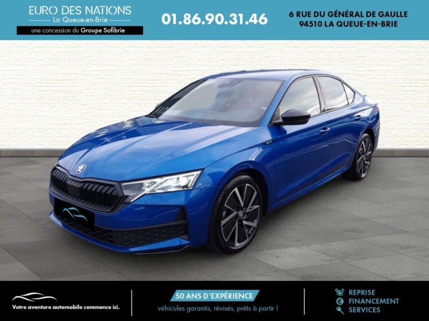 75010 : Hyundai Paris Nord - Goncourt Automobiles - SKODA OCTAVIA Sportline - OCTAVIA IV - Bleu - Automate sequentiel - Diesel