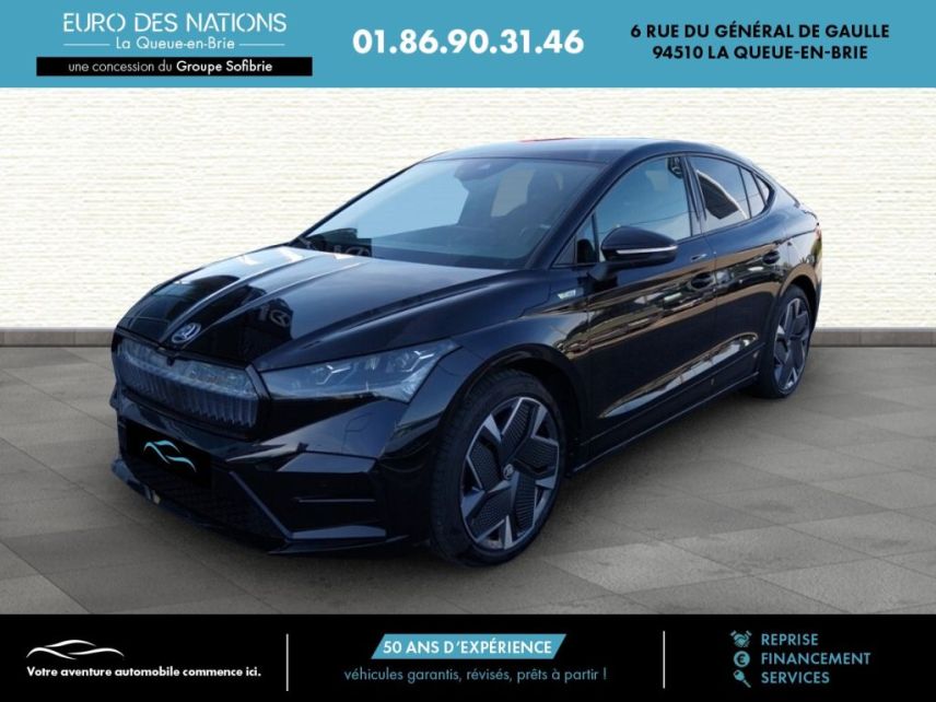 75010 : Hyundai Paris Nord - Goncourt Automobiles - SKODA ENYAQ COUPE  - ENYAQ COUPE (07/2022) - NOIR MAGIC NACRE - Automate à fonct. Continu - Courant électrique