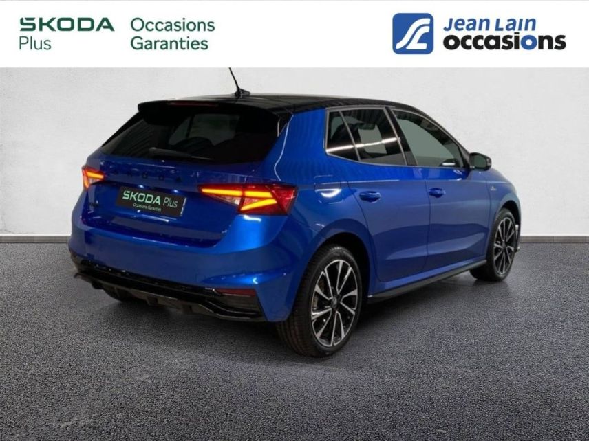 75010 : Hyundai Paris Nord - Goncourt Automobiles - SKODA FABIA Monte-Carlo - FABIA IV - BLEU RACING / TOIT NOIR - Boîte manuelle - Essence sans plomb