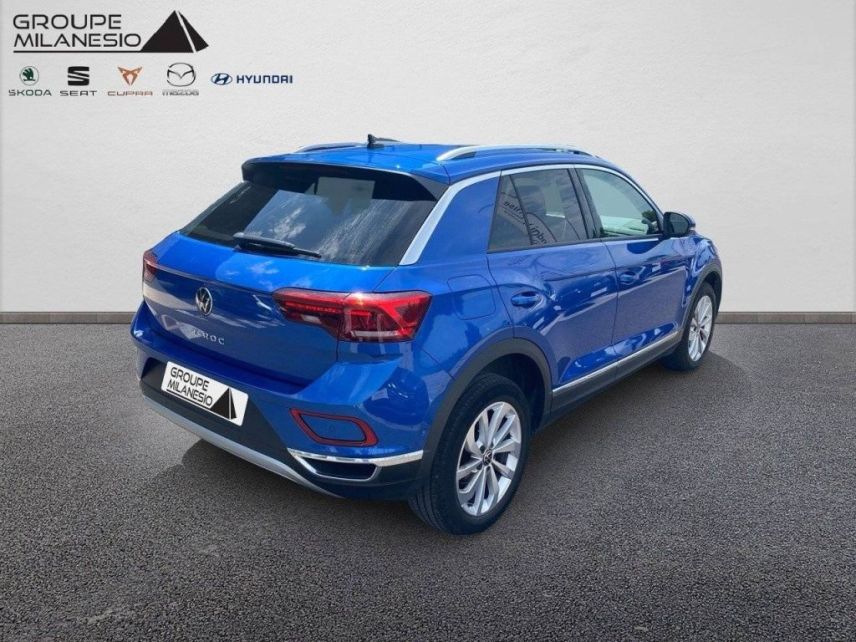 75010 : Hyundai Paris Nord - Goncourt Automobiles - VOLKSWAGEN T-ROC Style - T-ROC (11/2021) - Bleu - Automate sequentiel - Essence sans plomb