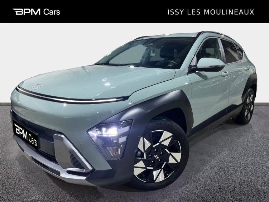 92130 : Hyundai ISSY-LES-MOULINEAUX - BPM Cars - HYUNDAI Kona - Kona - Vert - Traction - Hybride : Essence/Electrique