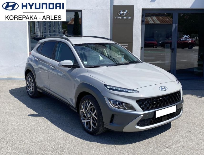 75010 : Hyundai Paris Nord - Goncourt Automobiles - HYUNDAI KONA HYBRID Executive - KONA - Gris - Automate sequentiel - Essence / Courant électrique