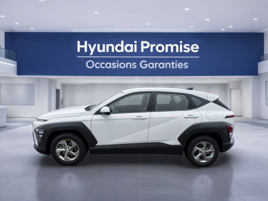 75010 : Hyundai Paris Nord - Goncourt Automobiles - HYUNDAI KONA Intuitive - KONA II - Blanc - Automate sequentiel - Essence / Courant électrique