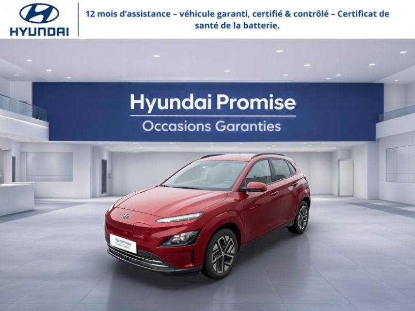 29200 : Hyundai Brest - Iroise Automobiles - HYUNDAI Kona - Kona - Sunset Red Métal - Traction - Electrique