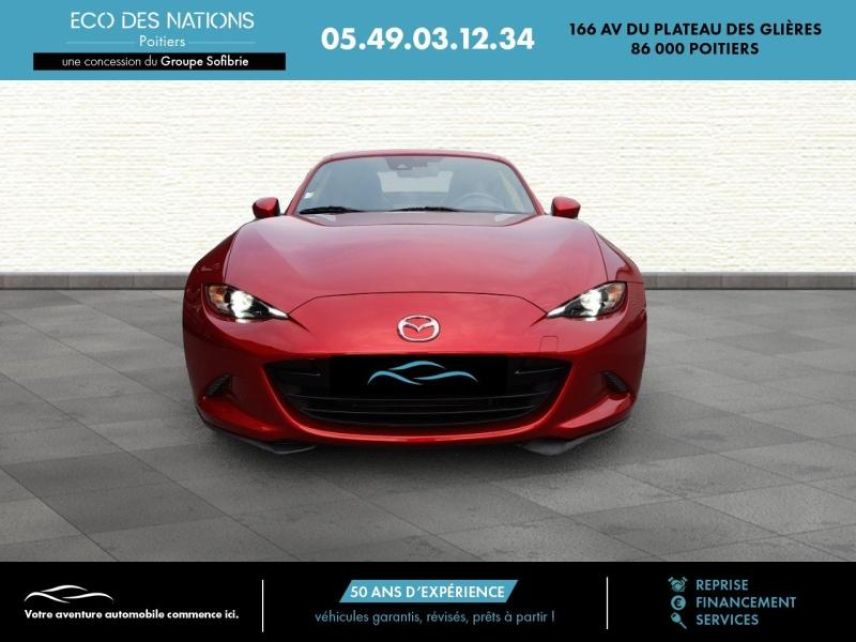 86000 : Hyundai Poitiers - Eco des Nations - MAZDA MX-5 RF - MX-5 RF - Soul Red Crystal métallisé - Propulsion - Essence