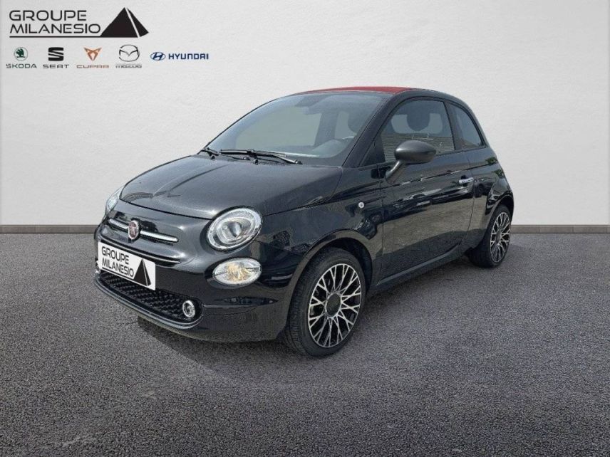 75010 : Hyundai Paris Nord - Goncourt Automobiles - FIAT 500C  - 500C (09/2022) - Noir - Boîte manuelle - Essence sans plomb