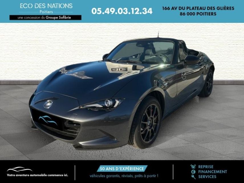86000 : Hyundai Poitiers - Eco des Nations - MAZDA MX-5 - MX-5 - Machine Gray métallisé - Propulsion - Essence