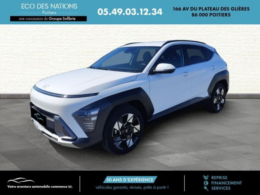 86000 : Hyundai Poitiers - Eco des Nations - HYUNDAI Kona - Kona - Blanc - Traction - Hybride : Essence/Electrique