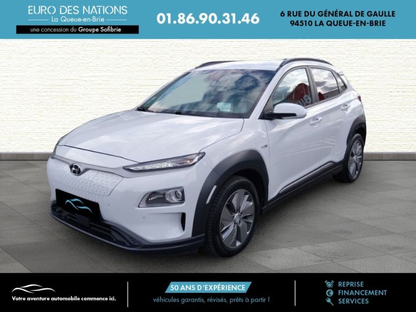 75010 : Hyundai Paris Nord - Goncourt Automobiles - HYUNDAI KONA ELECTRIC Executive - KONA ELECTRIQUE - Blanc - Automate à fonct. Continu - Courant électrique