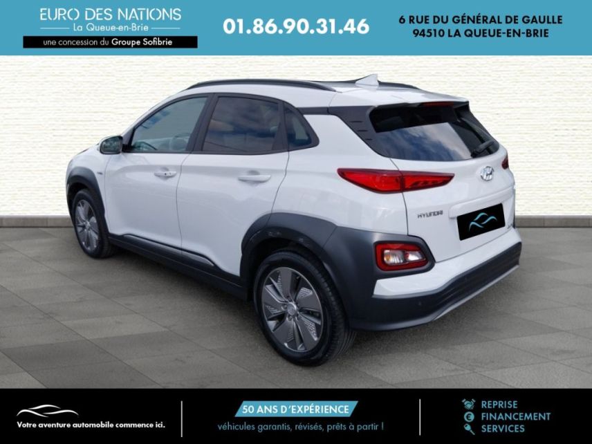 75010 : Hyundai Paris Nord - Goncourt Automobiles - HYUNDAI KONA ELECTRIC Executive - KONA ELECTRIQUE - Blanc - Automate à fonct. Continu - Courant électrique