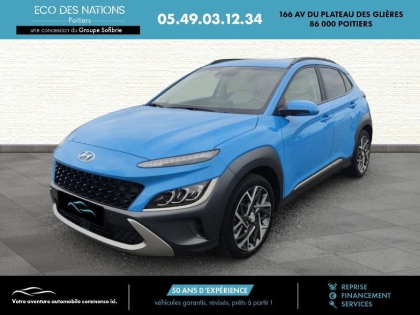 86000 : Hyundai Poitiers - Eco des Nations - HYUNDAI Kona - Kona - Bleu - Traction - Hybride : Essence/Electrique