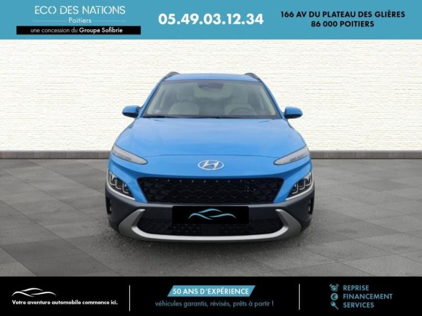 86000 : Hyundai Poitiers - Eco des Nations - HYUNDAI Kona - Kona - Bleu - Traction - Hybride : Essence/Electrique