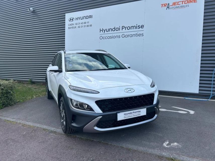 14112 : Hyundai Caen - Trajectoire Automobiles - HYUNDAI Kona - Kona - Atlas White - Traction - Hybride : Essence/Electrique