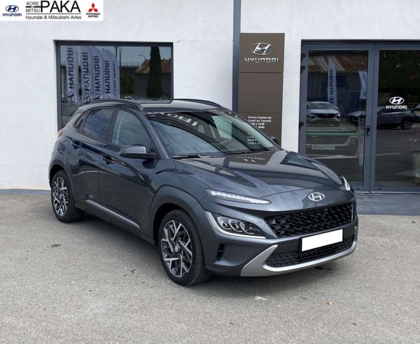 13200 : HYUNDAI Arles - Lexa Automobile - HYUNDAI KONA HYBRID Executive - KONA - Gris - Automate sequentiel - Essence / Courant électrique