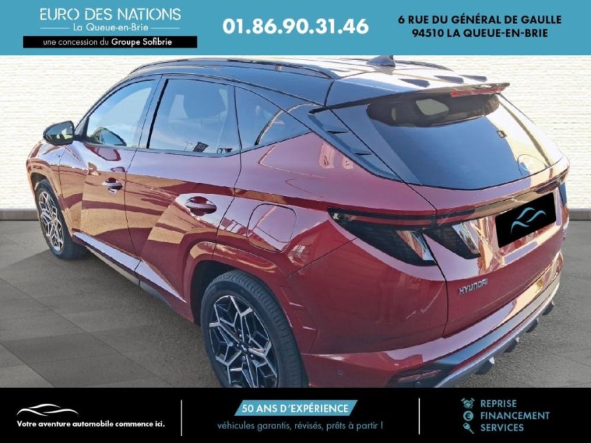 75010 : Hyundai Paris Nord - Goncourt Automobiles - HYUNDAI TUCSON N Line Executive - TUCSON IV - Rouge - Boîte automatique - Essence / Courant électrique