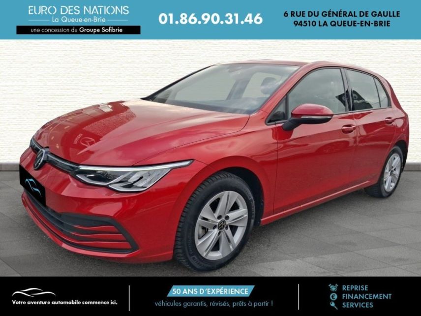 75010 : Hyundai Paris Nord - Goncourt Automobiles - VOLKSWAGEN GOLF Life Business - GOLF VIII - Rouge - Automate sequentiel - Diesel