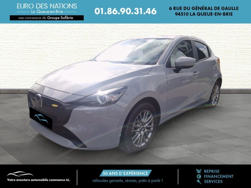 75010 : Hyundai Paris Nord - Goncourt Automobiles - MAZDA MAZDA2 2023 Exclusive-Line - MAZDA2 III - GRIS - Boîte manuelle - Essence sans plomb