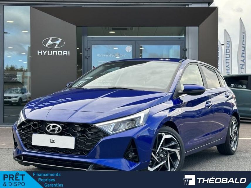 57200 : Hyundai Sarreguemines - Theobald Automobiles - HYUNDAI i20 - i20 - Intense Blue Métal - Traction - Essence/Micro-Hybride