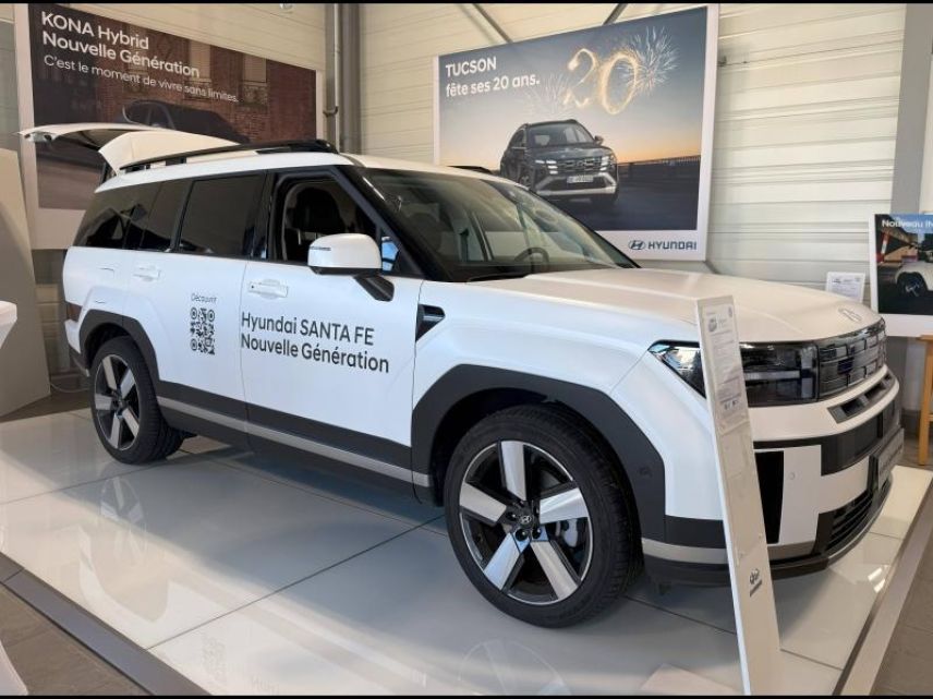 41000 : Hyundai Blois - Mondial Auto - HYUNDAI Santa Fe - Santa Fe - Creamy White Mate - Transmission intégrale - Hybride rechargeable : Essence/Electrique