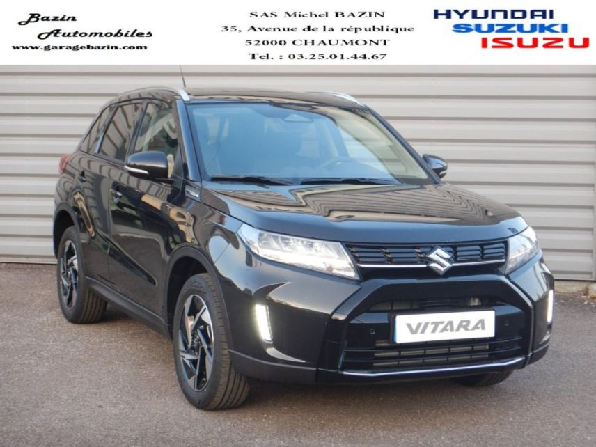 52000 : Hyundai Chaumont - Garage Michel Bazin - SUZUKI Vitara - Vitara - Cosmic Black Pearl métallisé - Traction - Essence/Micro-Hybride