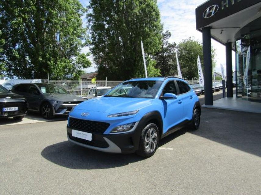 75010 : Hyundai Paris Nord - Goncourt Automobiles - HYUNDAI KONA HYBRID Intuitive - KONA - BLEU CLAIR - Automate sequentiel - Essence / Courant électrique